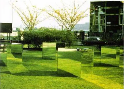 FIGURA 01: Robert Morris, Untitled (Mirrored Cubes), 1965  FONTE: Disponível em: &lt;http://www.cabinetmagazine.org/ 