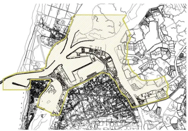 Figura 4.3 – Delimitação da área de jurisdição do Porto de Aveiro 