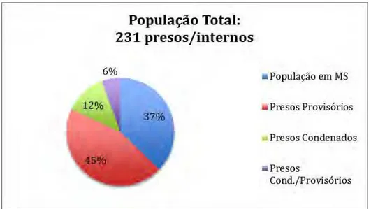 Gráfico 1: População total institucionalizada no HCTP de Santa Izabel do Pará. 
