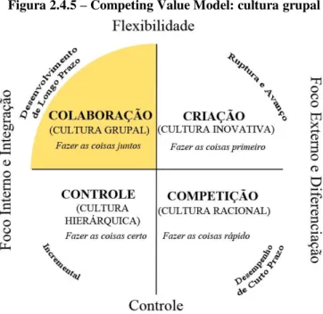 Figura 2.4.5  –  Competing Value Model: cultura grupal 