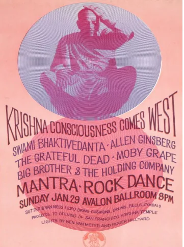 Figura 1. Mantra-Rock Dance poster, por Harvey W. Cohen, dezembro de 1966. 