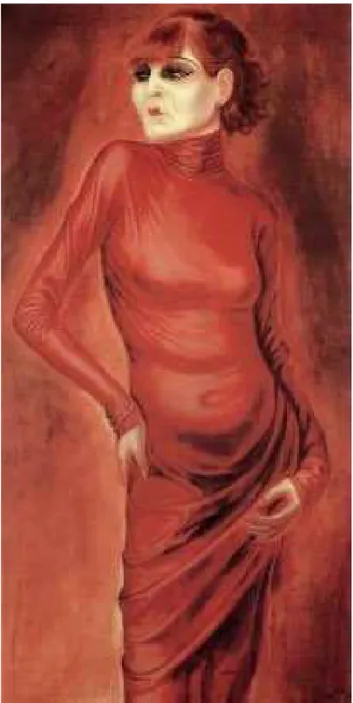 Figure 6. Otto Dix, Portrait of the Dancer Anita Berber (1925)