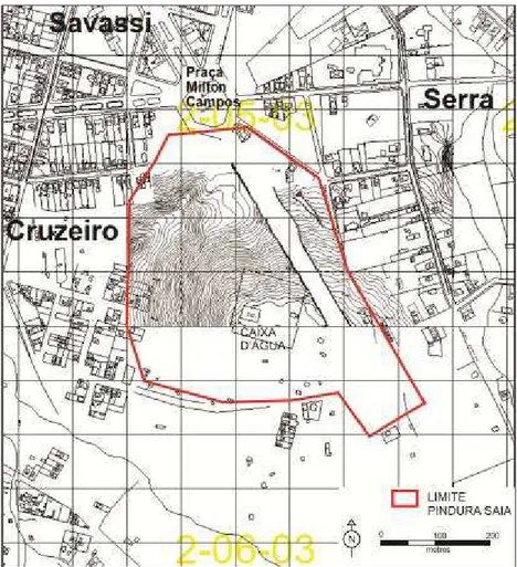 FIGURA  15:  Planta  Cadastral  de  1942.  “Zoom”  na  região  do  Alto  da  Avenida  Afonso  Pena,  onde  se  localizava a favela Pindura Saia