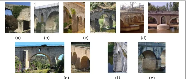 Figura 2-12: Exemplos de talha-mares e talhantes: (a) Ponte Românica de Mondim da Beira; (b) ponte  da Barca
