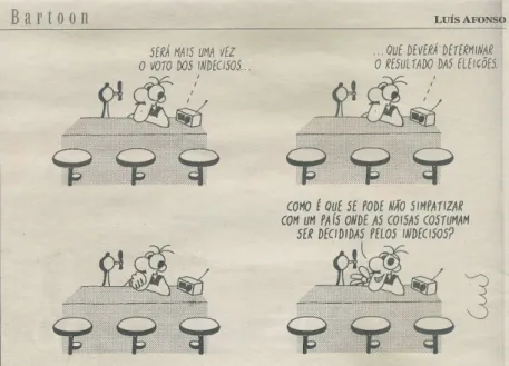 Figura 2: Cartoon da série Bartoon, Público, 19/01/2006 (LEAL, 2011, anexos, p. 05) 