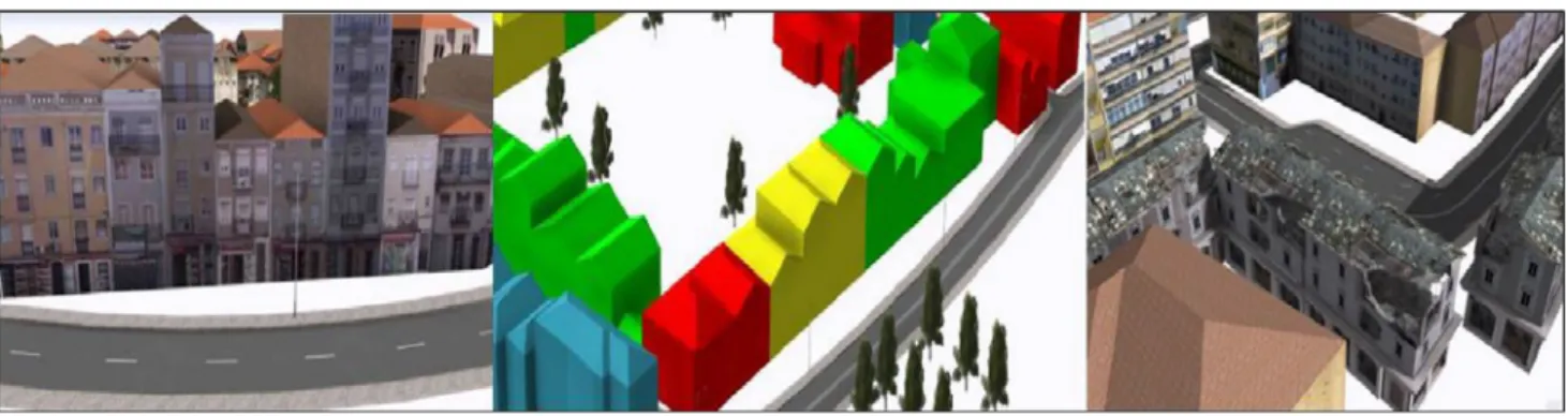 Fig. 3 CityEngine web viewer layout example: result of the query