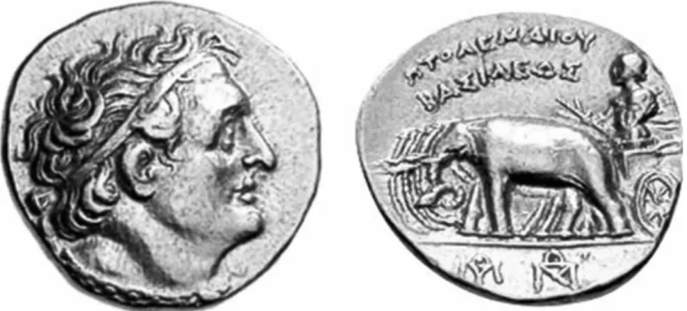 Fig. 7: Pièce de Ptolémée I  Sôter I, statère, 7,09 g., 12 mm.