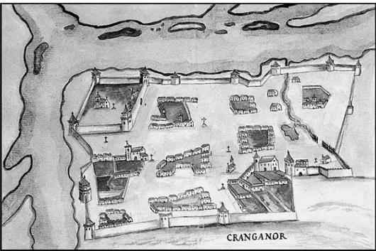 Fig. 6 – CRANGANOR, segundo o Livro das Plantas das Fortalezas, Cidades e Povoações do Estado da Índia Oriental
