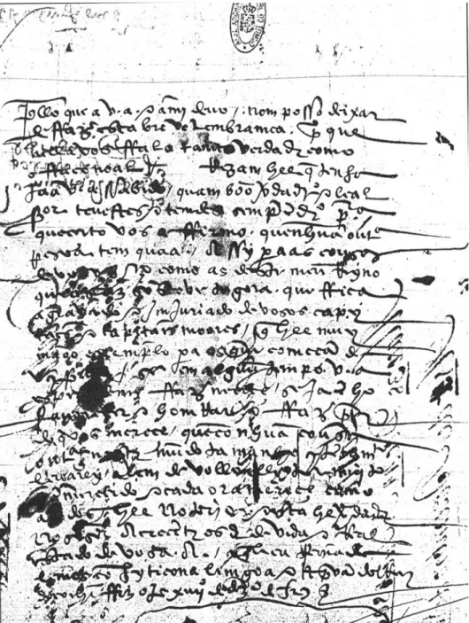 Fig. 7 – Carta de Unni Râma Varman, com assinatura autógrafa