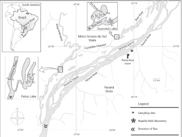Fig. 1 — Study area and sampling sites.