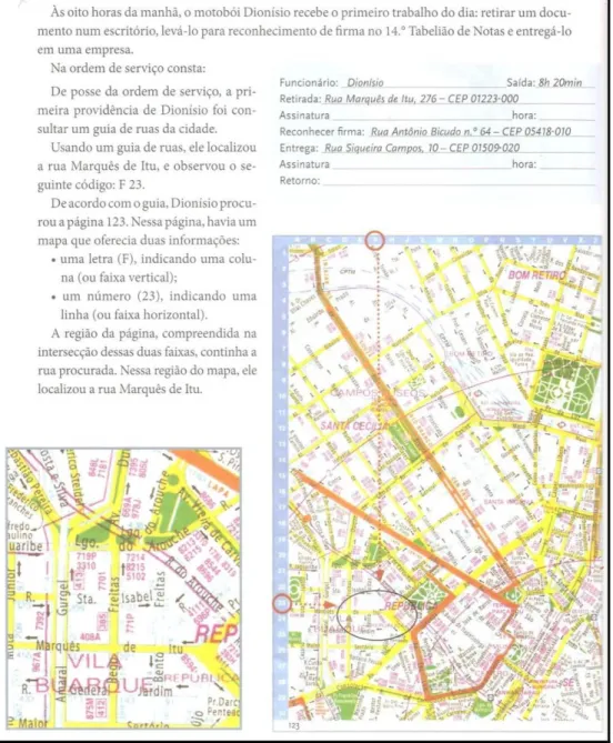 FIGURA 12: Utilizando um guia de ruas 