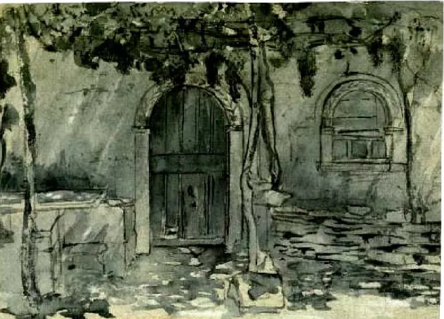 Figure 3. Rodakis House: Survey by D. PIKIONIS. Messagros, Aegina, 1912  Benaki Museum Neohellenic Architecture Archives 