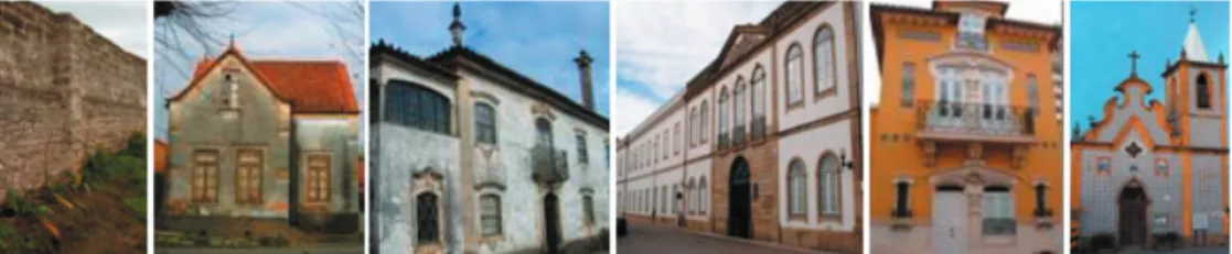 Figura 1: Exemplos de construções em adobe existentes no  distrito de Aveiro