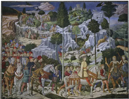 Fig. 3 — Benozzo Gozzoli, Cavalgada dos Magos, 1459. 