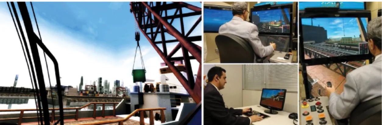 Figure 1.  Onshore crane simulator. Source: Oníria (2010).