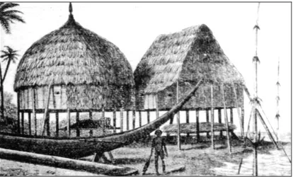 Figura 25 - Casa feita de bambu pelos antepassados na costa do Equador 