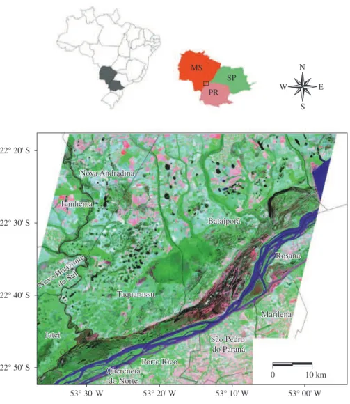 Figure 1. Study area location (modified from Andrade, 2008).