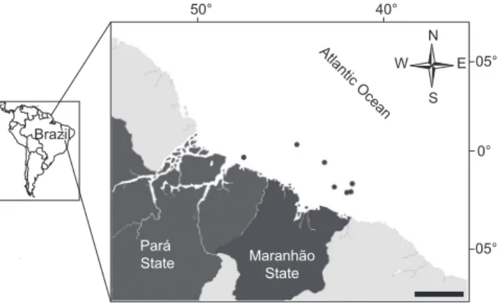 Figure 1. Map showing the collecting area.