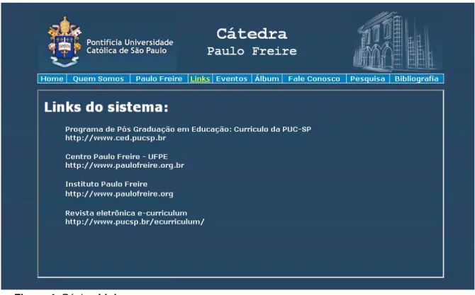 Figura 4: Página Links