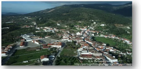 Fig. 3: Vista aérea da Vila do Espinhal, sede de freguesia