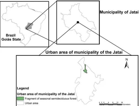 Table 1. List and relative frequencies of the species recorded by the methodology of sand track plots in an urban forest fragment in Jataí, Goiás