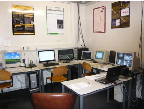 Figure 17    Control room with the relative computers 