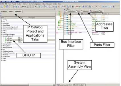 Figure 14 - Commented interface for the XPS project 