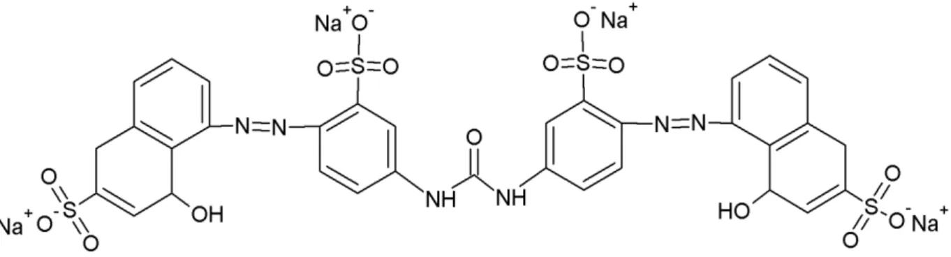 Figure 3 – Structural formula of the azo dye Direct red 75 