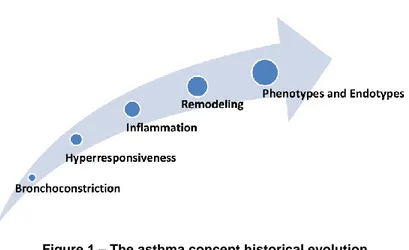 Figure 1 – The asthma concept historical evolution 
