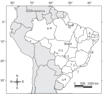 Figure 1. Cerrado ( Pampa e Caatinga; ),