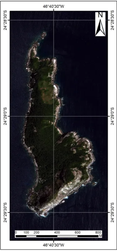 Figure 1. Location of Queimada Grande Island, São Paulo, southeastern Brazil. 