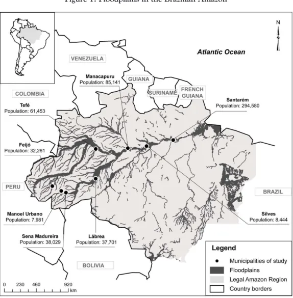 Figure 1: Floodplains in the Brazilian Amazon