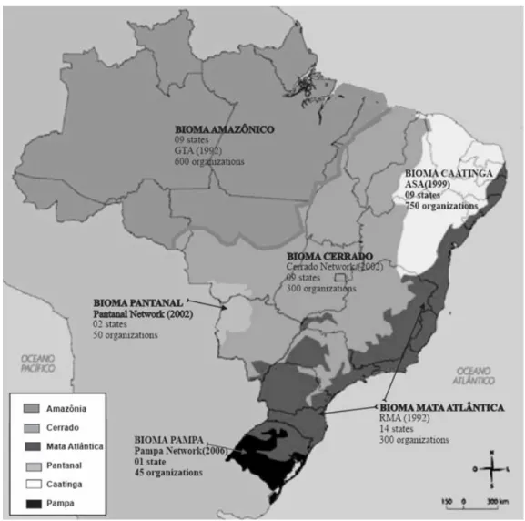 Figure 1 - Brazilian “biomes-network”