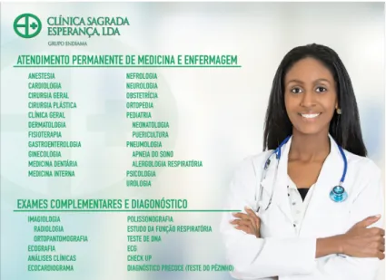 Figura 13 - Placa Clínica Esperança (Angola) 