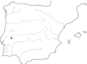 Fig. 1.  Localização de Abelterium (Alter do  Chão) na Península Ibérica.