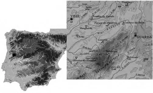 Figura 1 – Localização do Alto Mondego.