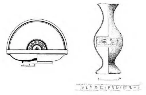 Figura 9 – Pátera do Safail publicada por Russel Cortez (1950) e Jarro da Bobadela publi- publi-cado por M