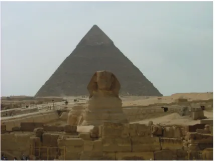 Figure 4. Khafre Pyramid and the Sphinx, picture by the author Helena Trindade Lopes.