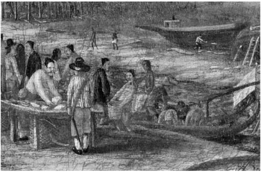 Figura 3. Chineses no mercado de Batávia, c. 1656  