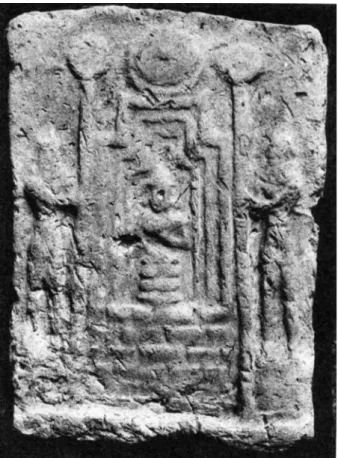 Fig. 4:  Model of a gate overwhelmed with a godly presence (Barrelet 1968: 814, pl. 81).