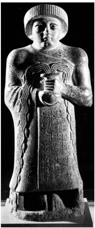 Fig. 6: Statue of Gudea (statue N. Paris, Louvre, AO 22126). .