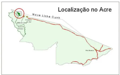 Figura 1: Localização do PDS São Salvador no estado do Acre