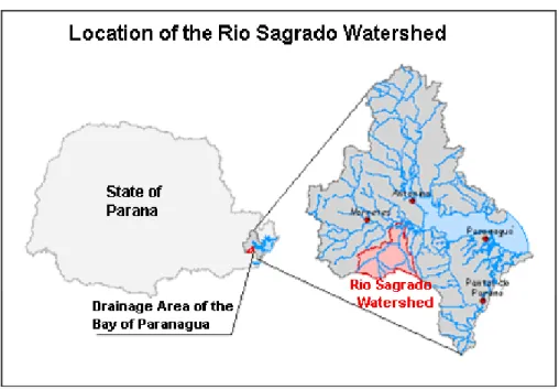 Figure 01 - Location of the Rio Sagrado WMicro-watershed.