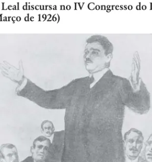 Foto A2.2 – Cunha Leal discursa no IV Congresso do PRN                     (6 de Março de 1926)