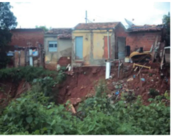 Figure 3: Disorderly occupation of a slope area in the Cariri-MR.