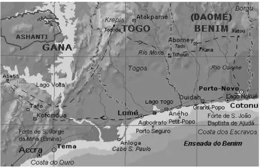 Figura 1 – Mapa da Costa dos Escravos