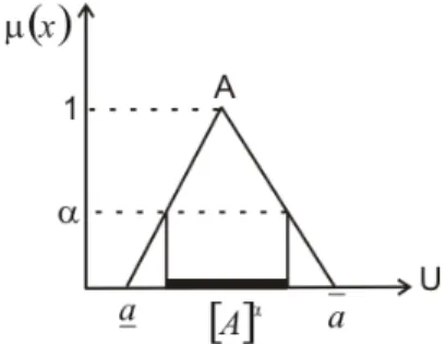 Figura 1 – Exemplo de  α -corte. 