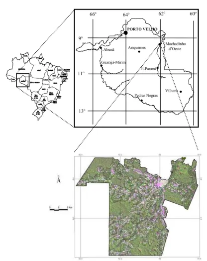 Figura 1 – Localização de Machadinho d’Oeste (Miranda et al., 2002b). 