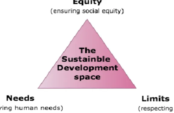 Figure 2- Model for Sustainable Development, retrieved from The Imperatives of Sustainable Development (Holden et al.,  2017) 