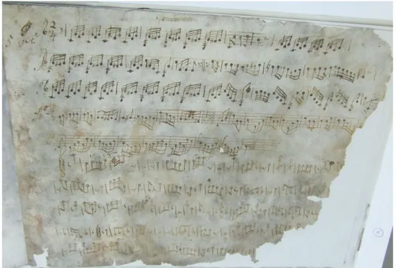 Fig.  7 - Fotografia da parte de guitarra da partitura de 1792 de António da Silva Leite